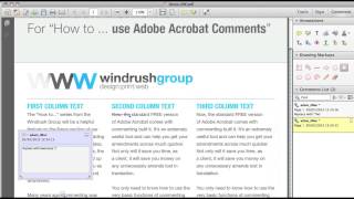 How to ... do basic commenting in Acrobat Reader