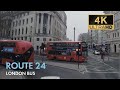 London Bus Ride Route 24 Double Decker 4K Virtual Tour