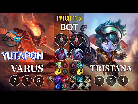 DFM Yutapon Varus vs Tristana Bot - KR Patch 11.5