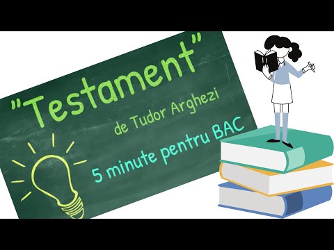 ”TESTAMENT” de Tudor Arghezi