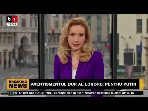ȘTIRI B1 ORA 9 00 CU ANDREEA MORARU - AVERTISMENTUL DUR AL LONDREI PENTRU PUTIN