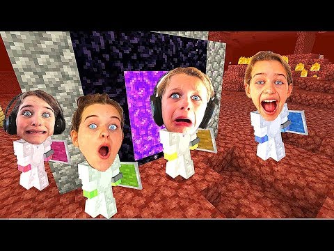 NORRIS NUTS GO TO THE NETHER in Minecraft Gaming