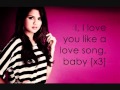 Love You Like A Love Song Baby - Selena Gomez ...