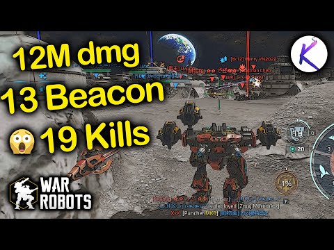 19 kills Angler Mars Seraph War Robots gameplay WR new Robot 8.5