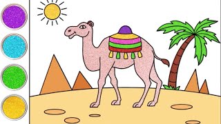 Aprenda a Desenhar Deserto 🐪🌵| Desenho fácil | Como Desenhar | Chiki Art Brazil