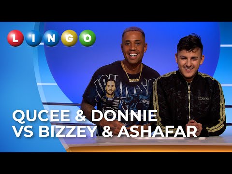 RAPPERS spelen LINGO! | Qucee & Donnie vs Bizzey & Ashafar | Vrienden van Lingo #AFL1