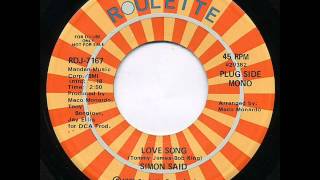 Simon Said - Love Song