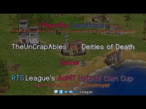AoMT Hybrid CC, SF, PoV+Team Com. - UCA vs. DoD, G5 - Age of Mythology: The Titans Hybrid Clan Cup