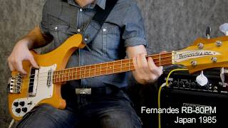 Video thumbnail for Fernandes RB-80PM Rickenbacker copy Japan 1985 by BassJapanUSA.ru