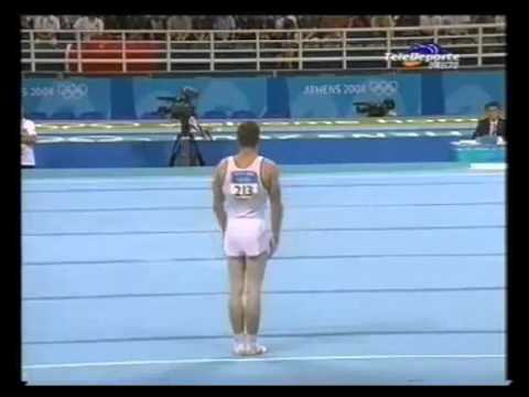 Ruslan Myezyentsev (UKR) - Floor TF @ Athens Olympic Games 2004