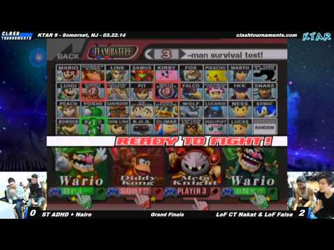 KTAR 9 - ST ADHD + Nairo vs CT LoF NAKAT + LoF False - Grand Finals - SSBB