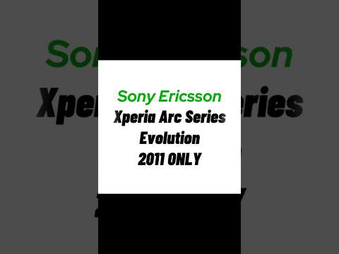 Sony Ericsson Xperia Arc Series Evolution 2011 ONLY #sony #sonyphones #sonyevolution #sonybfp