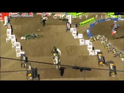 Wil Hahn huge crash at Anaheim 1