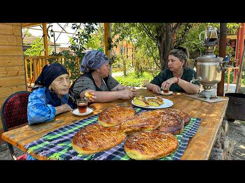 Grandma Making Traditional Dessert of Azerbaijani Cuisine! Karabakh Sweet Breads
