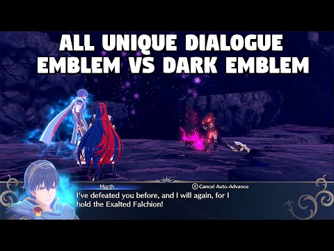 Fire Emblem Engage - ALL Emblem vs Dark Emblem Unique Dialogue