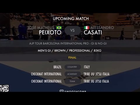 José Matheus Peixoto vs Alessandro Casati - Final AJP Tour Barcelona International Pro 2022