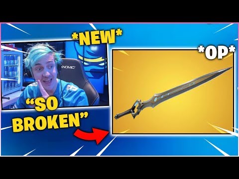 NINJA *FIRST TIME* Using The New *BROKEN* "INFINITY BLADE" Sword MELEE WEAPON!