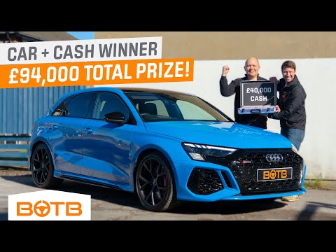 Life-Changing Win In Hull! Audi RS3 Sportback & £40,000 Cash. BOTB Car Competition Winner!