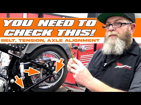 ⚡Softail How To Adjust Your Belt & Align Axle!⚡@harleydavidson