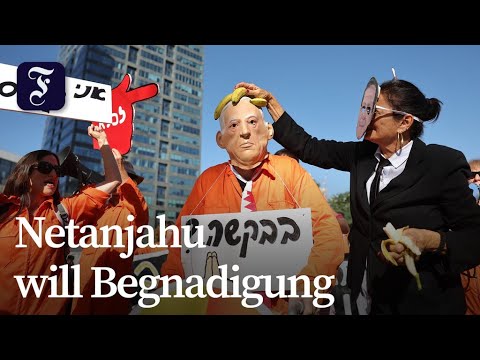 Video Thumbnail: Protest gegen Netanjahus Gnadengesuch