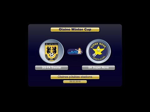 U-16  SG-FA Šiauliai - SK Super Nova (Olaine Winter Cup 2019)