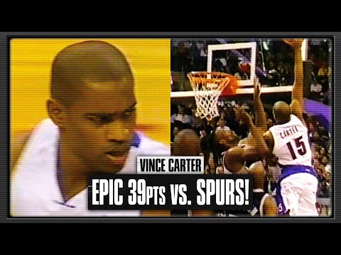 Vince Carter STATEMENT GAME 39pts vs the Spurs! | 1999.12.05