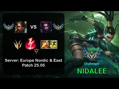 Nidalee Jungle vs Elise - EUNE Challenger - Patch 25.05
