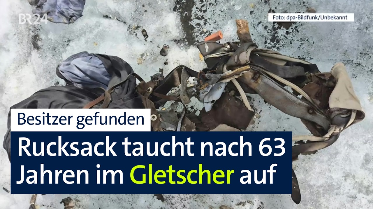 Gletscherschmelze: Rucksack von Unglück 1963 im Stubaital gefunden | Abendschau | BR24