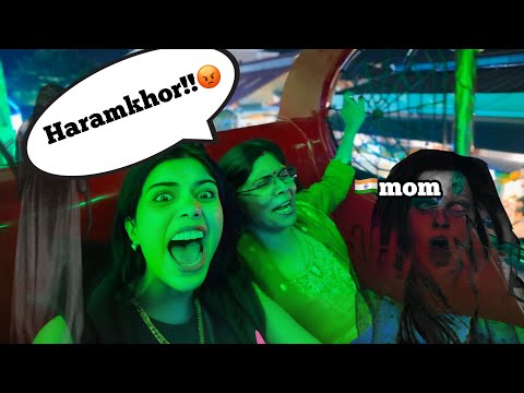Angry Indian Mom 🇮🇳 tried Haunted Ride in Thailand 🇹🇭 and then this happened!!😭