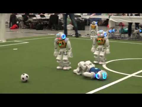2018 RoboCup SPL Round 1 Pool B rUNSWift vs Nao Team HTWK