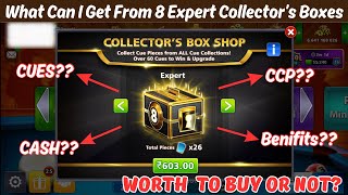 I Got 5000 CCP😱 & Some Valuable Premium Cues From 8x Expert Collector’s Boxes in 8 Ball Pool