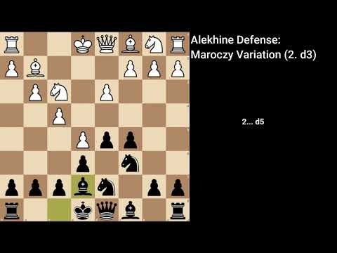 Alekhine Defense: Maroczy Variation (2. d3)