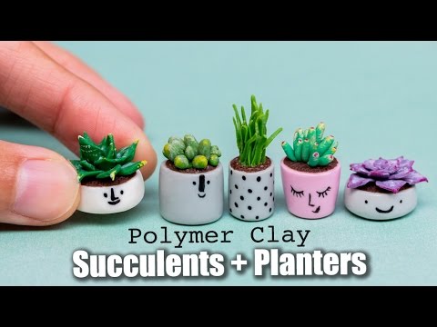 miniature sculptures of planters by stephanie kilgast