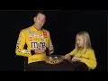 Can Kyle Busch count Skittles faster than NASCAR's kid reporter?