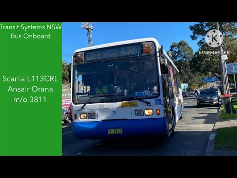 Transit Systems NSW Bus Onboard - Scania L113CRL Ansair Orana m/o 3811