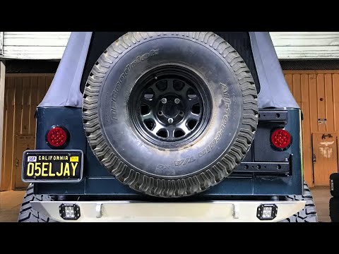 Jeep Wrangler Unlimited LJ TJ MORryde Tailgate Reinforcement Spare Tire Carrier - Project LJ