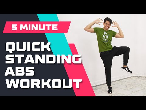 5 MIN STANDING ABS • Home Workout • Calorie Burning • Keoni Tamayo • Workout #181