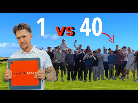 1 vs 40 Long Drive Challenge | The Golf College