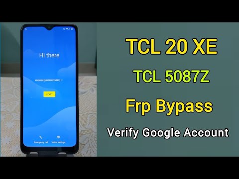 TCL 20 XE Google Account Bypass | TCL 5087Z Frp Bypass | TCL 20 XE Verify Google Account Bypass