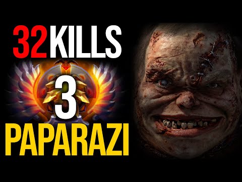Top-3 MMR Paparazi Pudge Mid 7.31d - No Mercy 32Kills Brutal Gameplay | Pudge Official