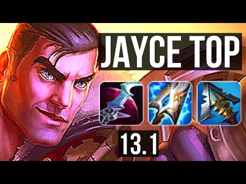 JAYCE vs GANGPLANK (TOP) | Rank 2 Jayce, 4/0/8, 1.6M mastery, 900+ games | KR Challenger | 13.1