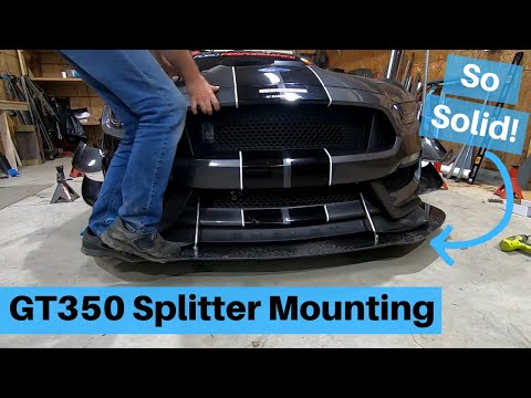 Mounting our Carbon Fiber GT350 Splitter