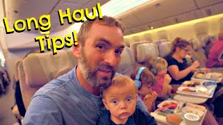14 HOURS ON A PLANE WITH 3 KIDS! | Tips for International Flights with Kids