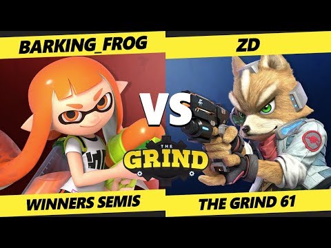 Smash Ultimate Tournament - ZD (Fox)  Vs. Barking_Frog (Inkling) - The Grind 61 Winners Semis