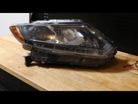 2014-2016 Nissan Rogue OEM Full LED Headlight Test and Disassembly