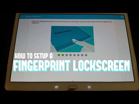 How to set up a fingerprint lock screen