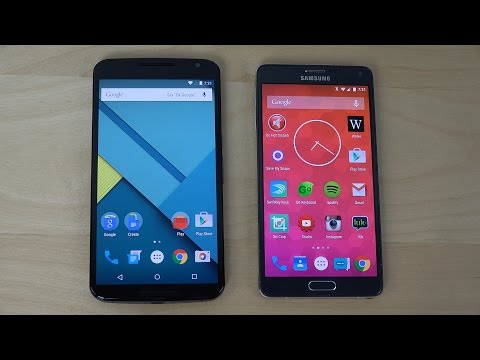 Google Nexus 6 vs. Samsung Galaxy Note 4 Android 5.0 - Review (4K)