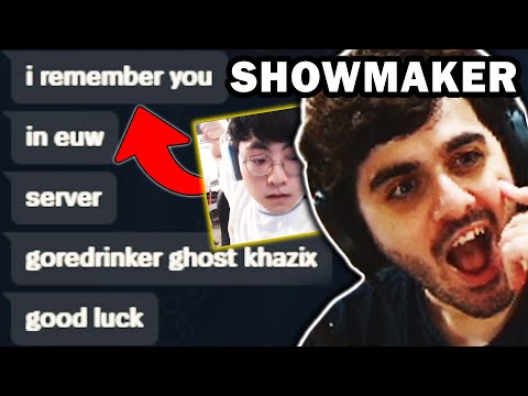 SHOWMAKER ACCEPTED MY FRIEND REQUEST AND REMEMBERS ME!!!