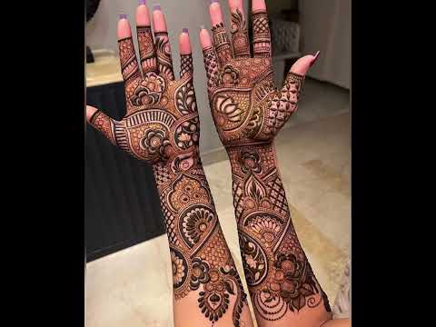 Indian design bridal mehndi 2023/bridal mehndi design 2023 full hand/Heavy bridal mehndi design.