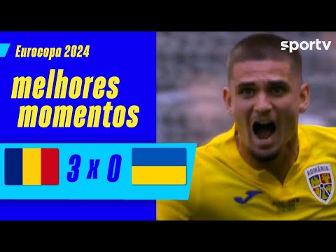 Gols e lances de Romênia x Ucrânia